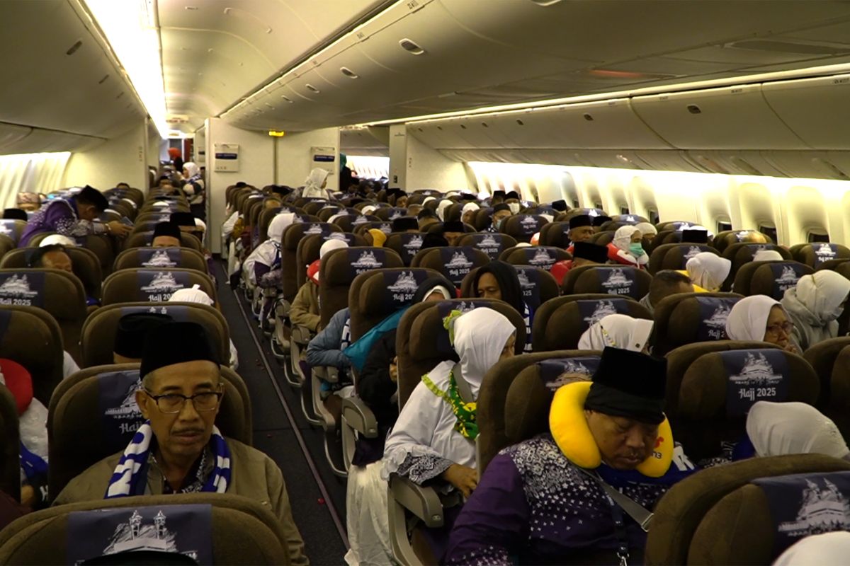 Garuda catat ketepatan waktu 96,4 persen untuk keberangkatan haji 2025