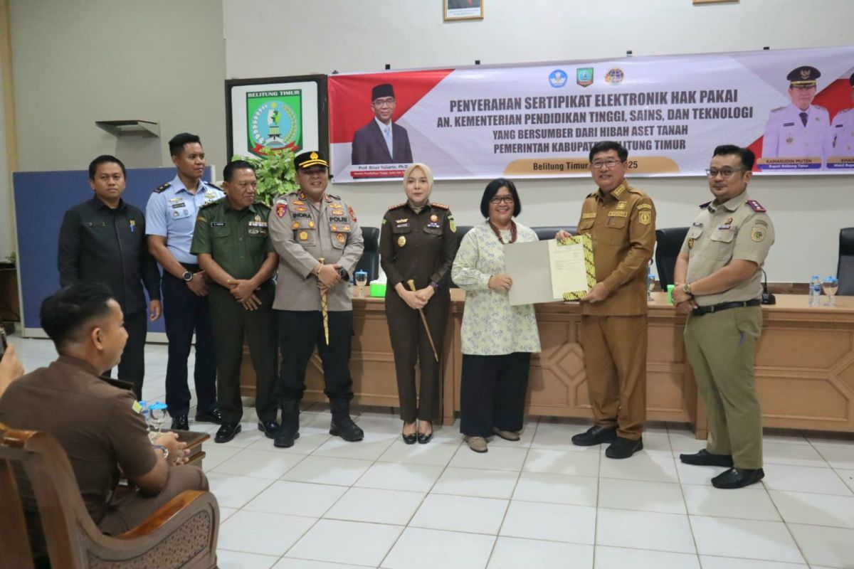 Belitung Timur hibahkan tanah untuk bangun SMA Unggul Garuda
