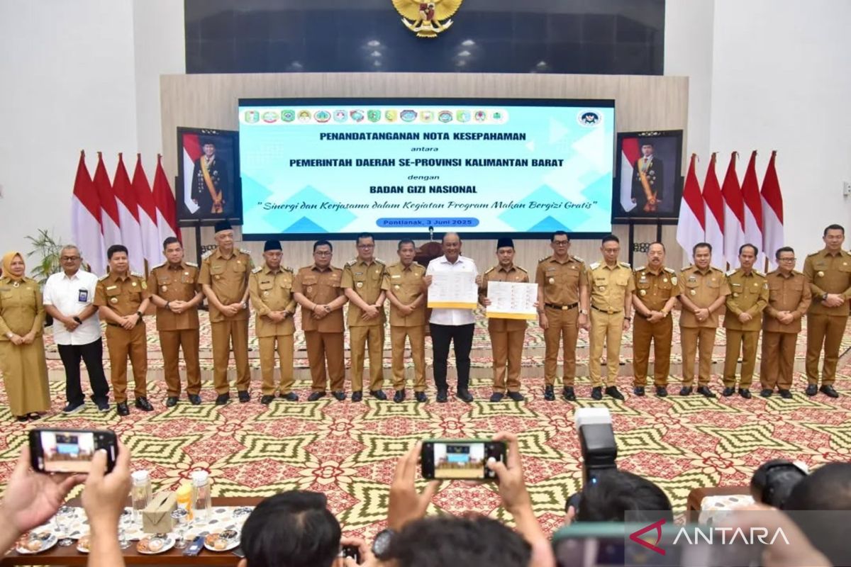 Pemda Kalbar dan BGN teken MoU pelaksanaan program Makan Bergizi Gratis