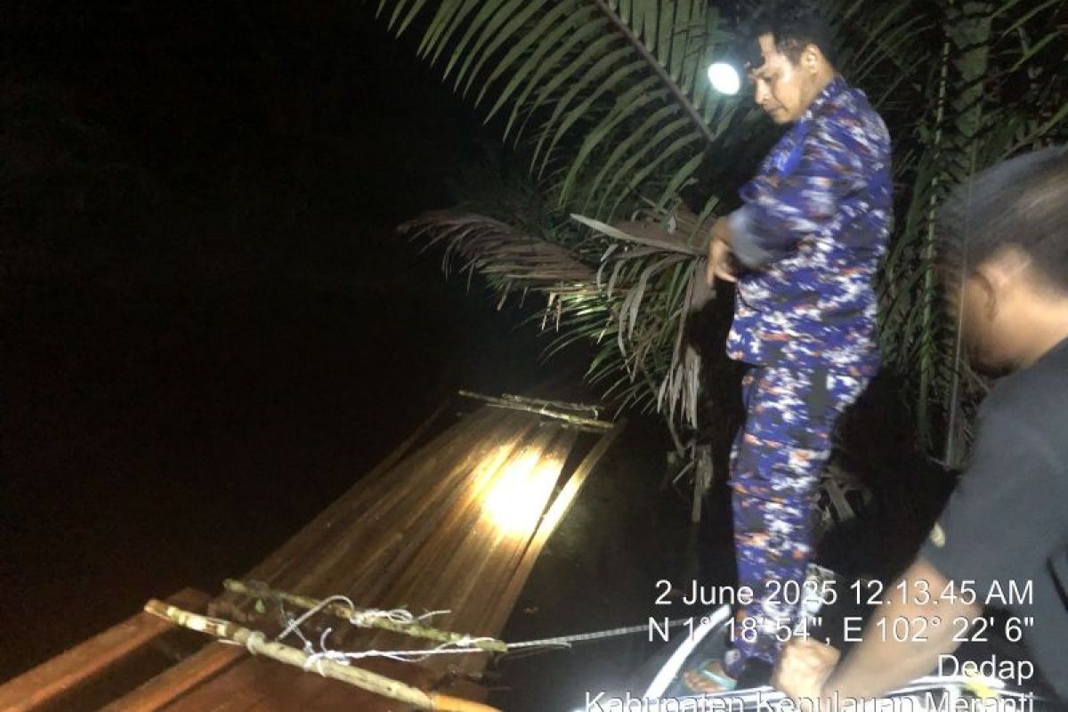Polisi temukan 500 keping kayu ilegal di perairan Desa Dedap Meranti