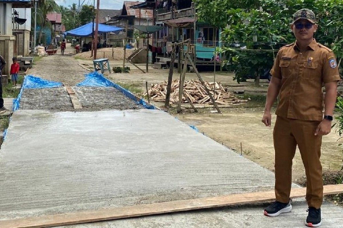 Lurah Puruk Cahu Seberang apresiasi jalan rusak akhirnya diperbaiki