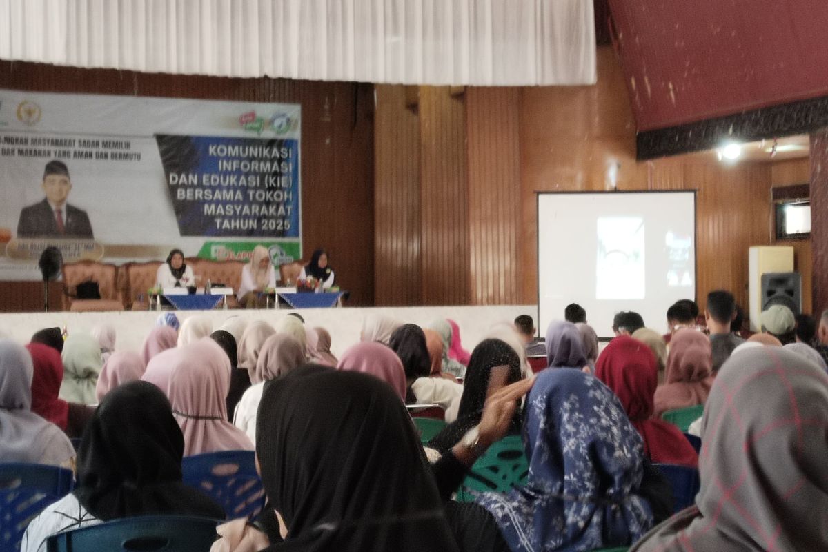DPR-BBPOM edukasi warga Pariaman terkait obat dan pangan aman konsumsi