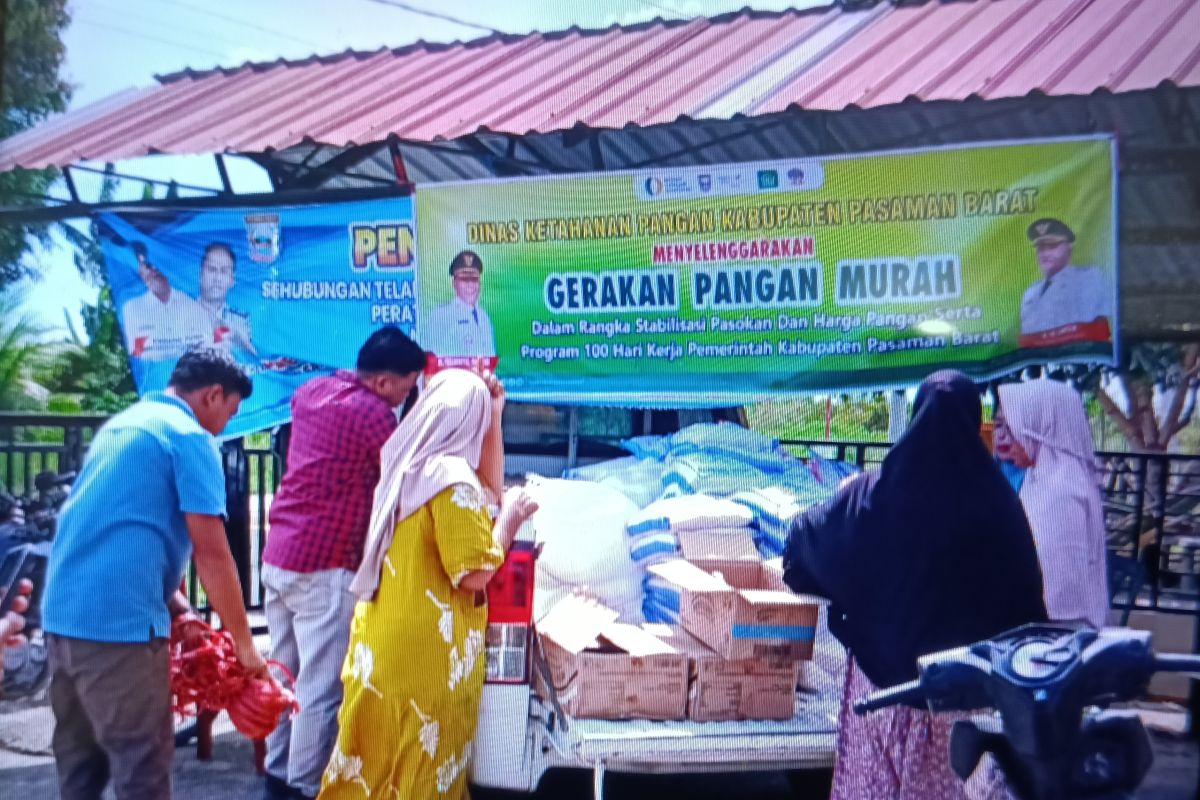Pemkab Pasaman Barat gelar gerakan pangan murah di daerah terpencil