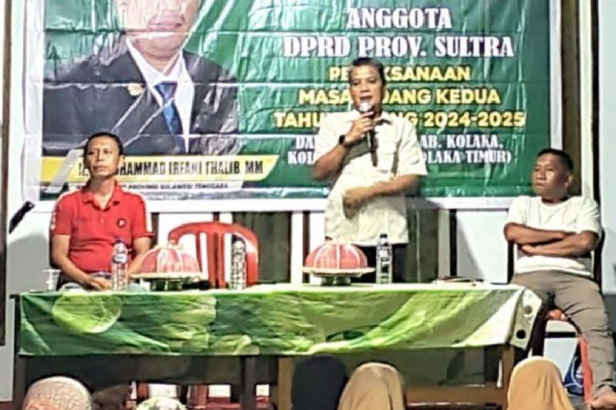 Reses anggota DPRD Sultra, warga desa Andowengga minta jalan di aspal