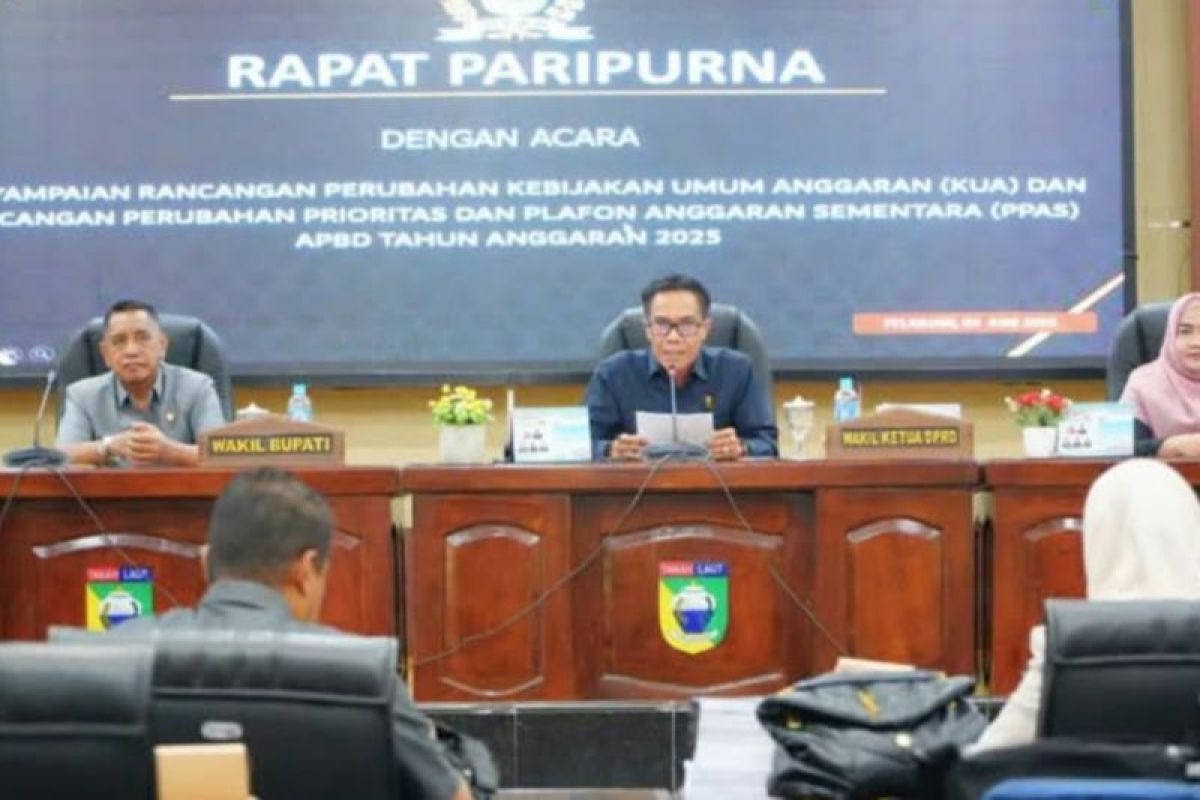 Pemkab Tanah Laut sampaikan perubahan KUA dan PPAS APBD 2025
