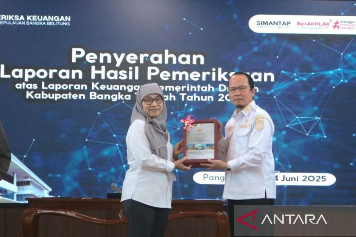 Pemkab Bangka Tengah raih opini WTP 12 kali