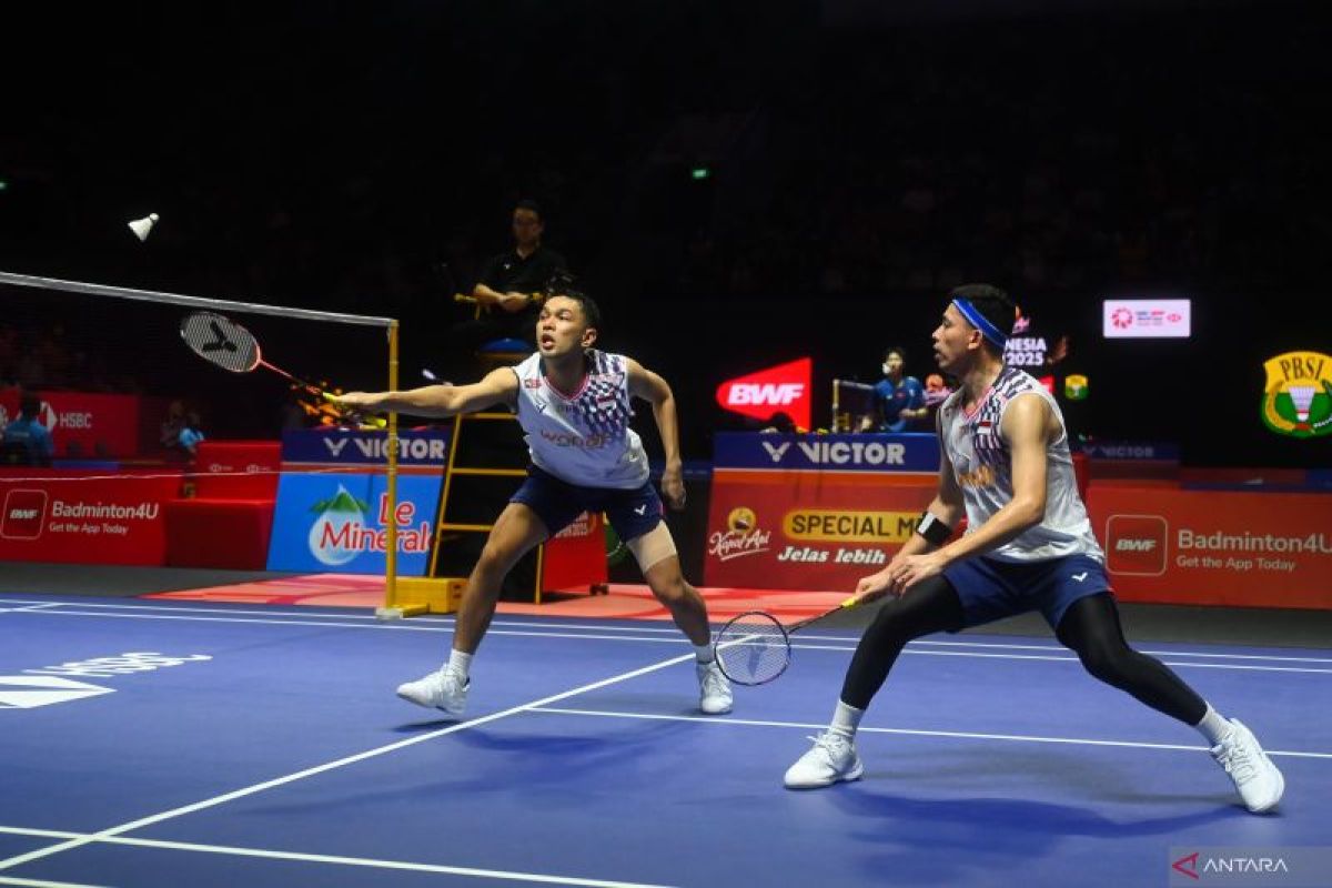 Hasil Indonesia Open 2025: Fajar/Rian ikuti Sabar/Reza ke perempat final