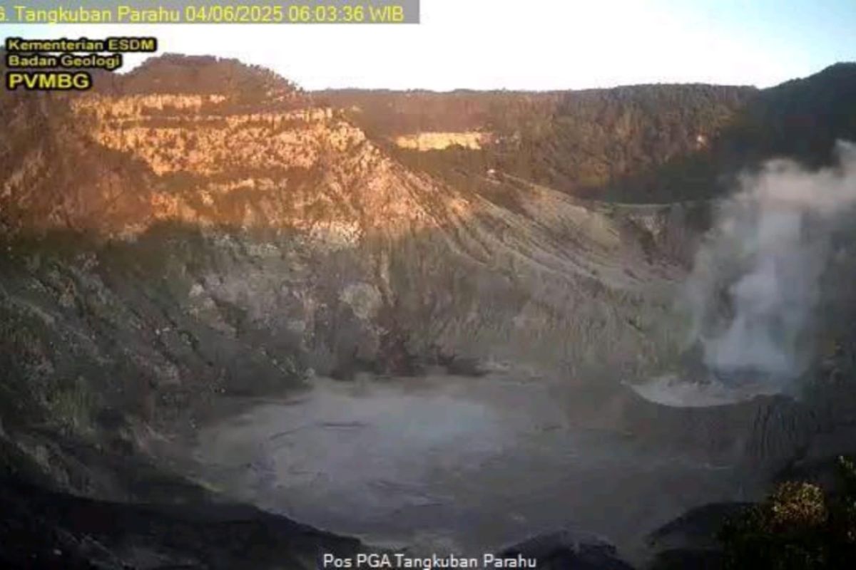 Aktivitas Gunung Tangkuban Parahu menurun setelah sempat 270 kali gempa