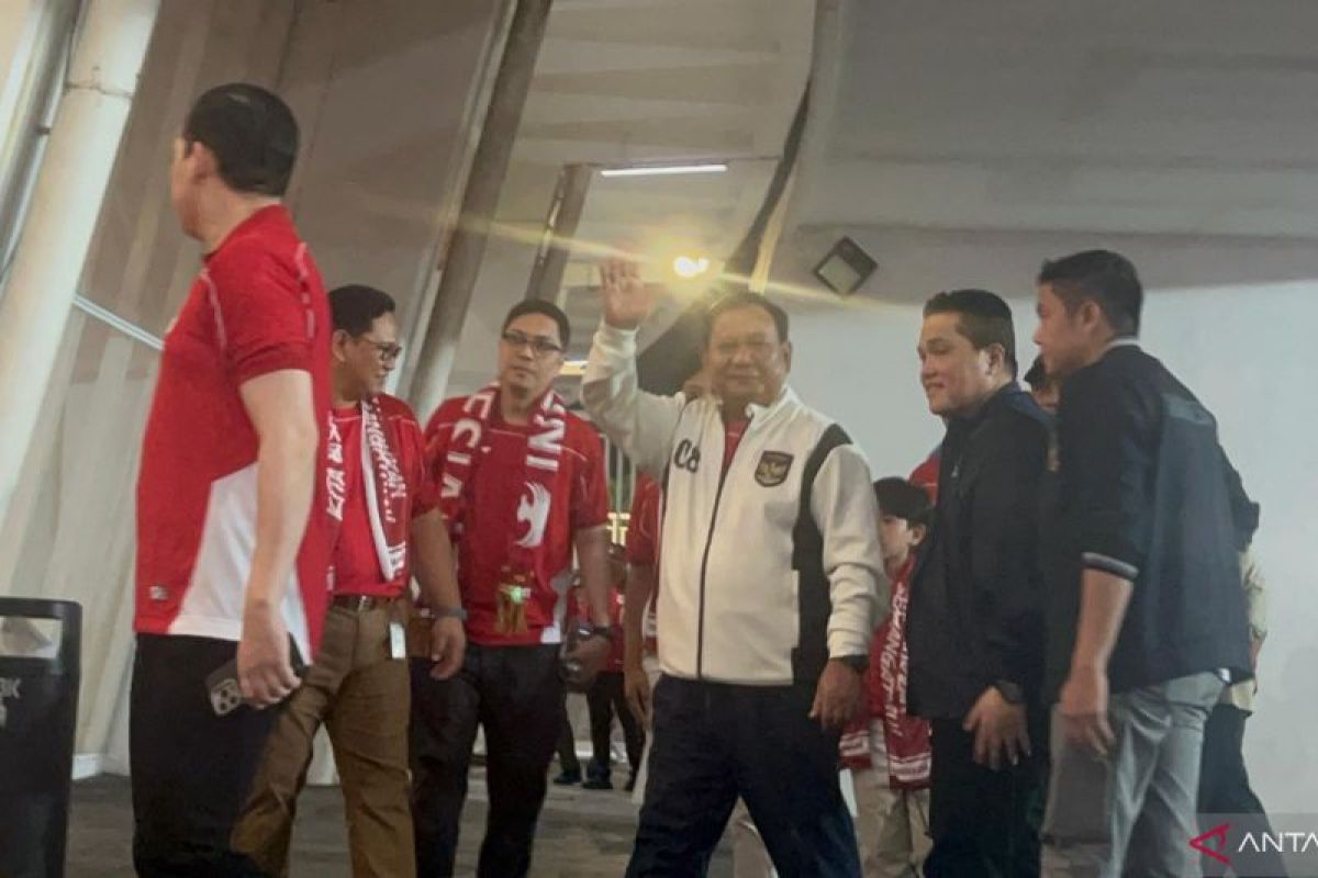 Prabowo hadir langsung dukung timnas di GBK