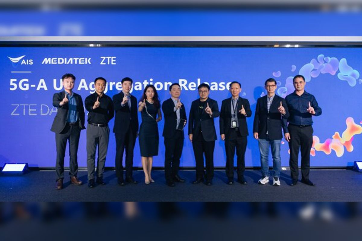 ZTE, AIS and MediaTek jointly unveil UE aggregation technology, advancing 5G-A to new heights