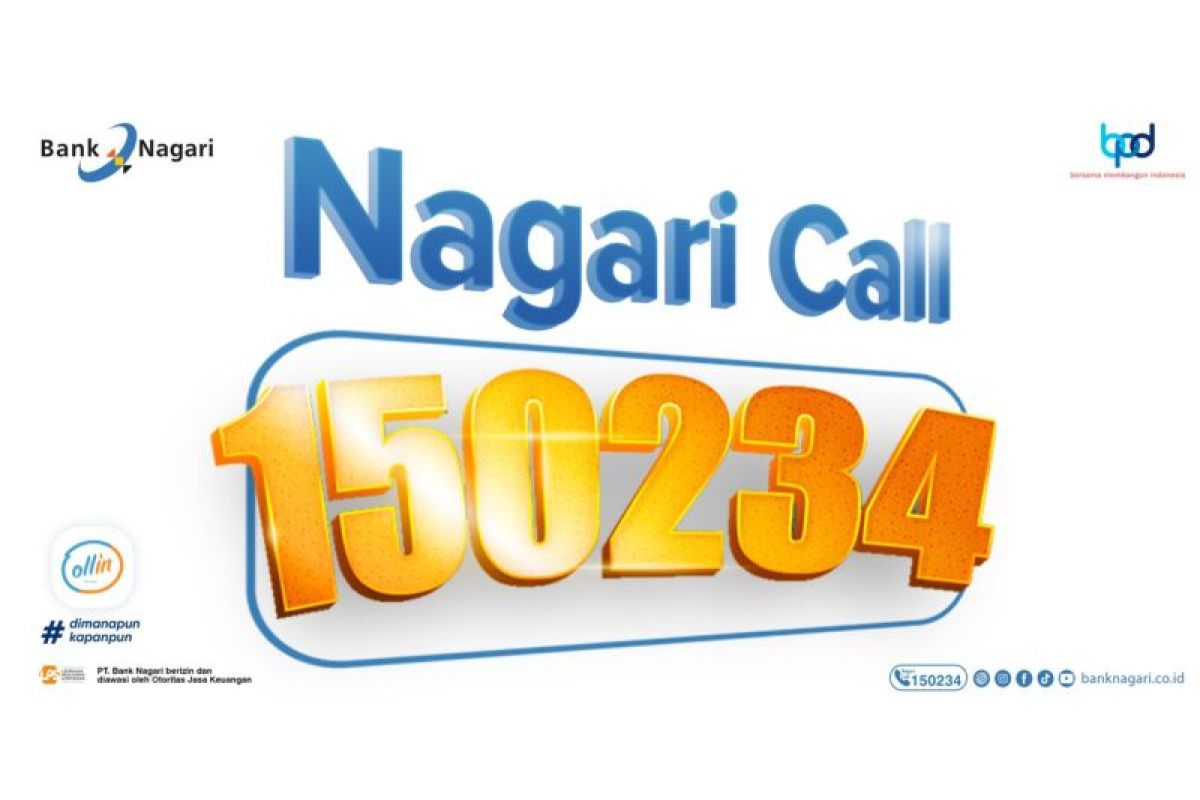 Nagari Call 150234: Layanan 24 Jam Bank Nagari Tanpa Tambahan Kode Wilayah