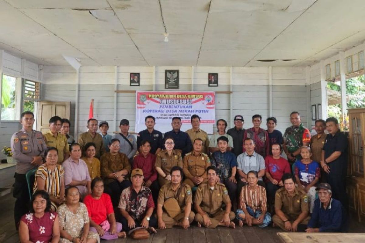 222 Koperasi Merah Putih terbentuk di Kapuas