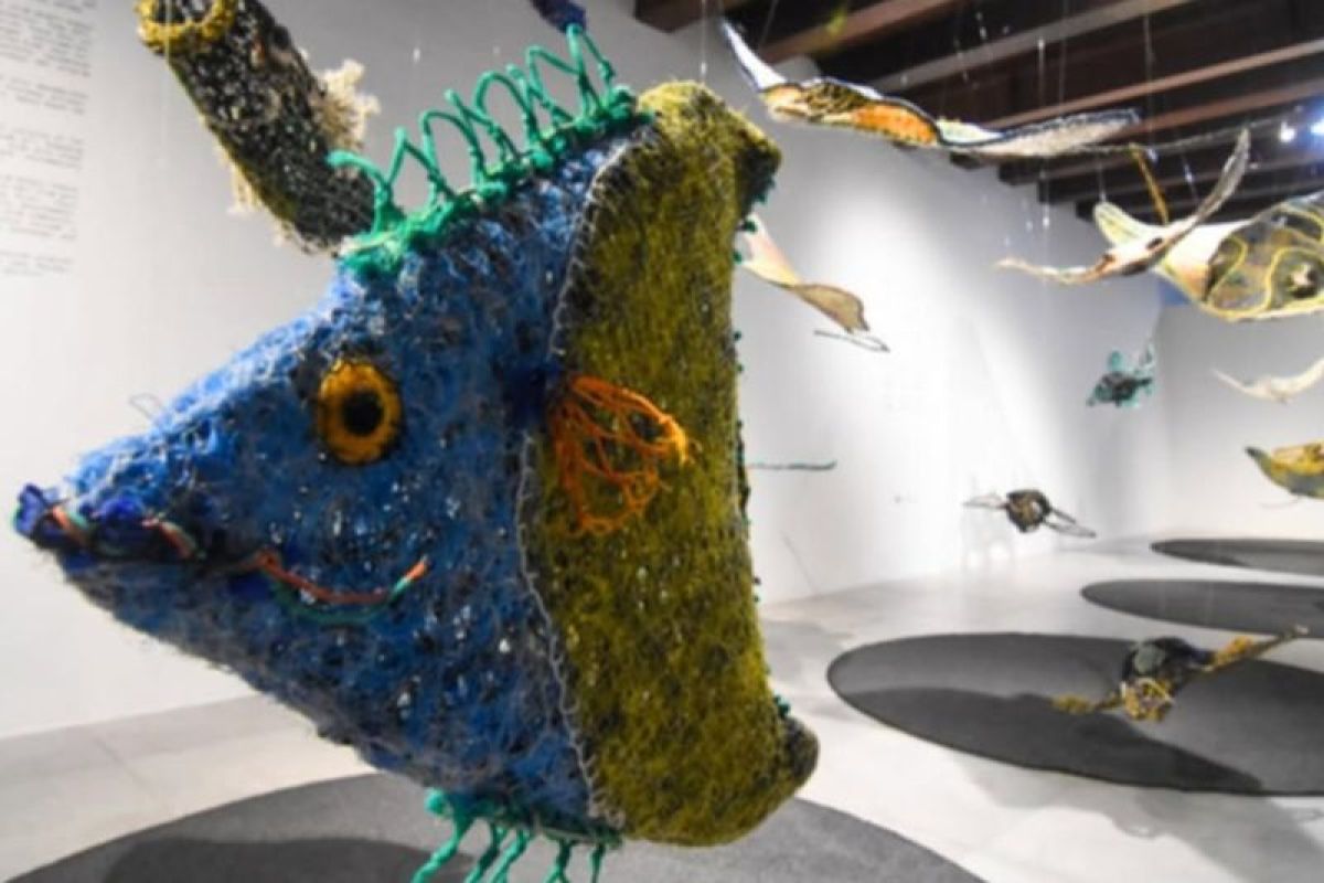 Jakarta holds ghost net art exhibit for ocean sustainability
