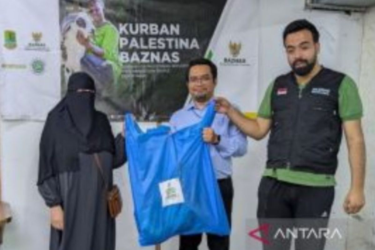 Baznas Salurkan Bantuan Kurban Untuk Pengungsi Palestina di Yordania