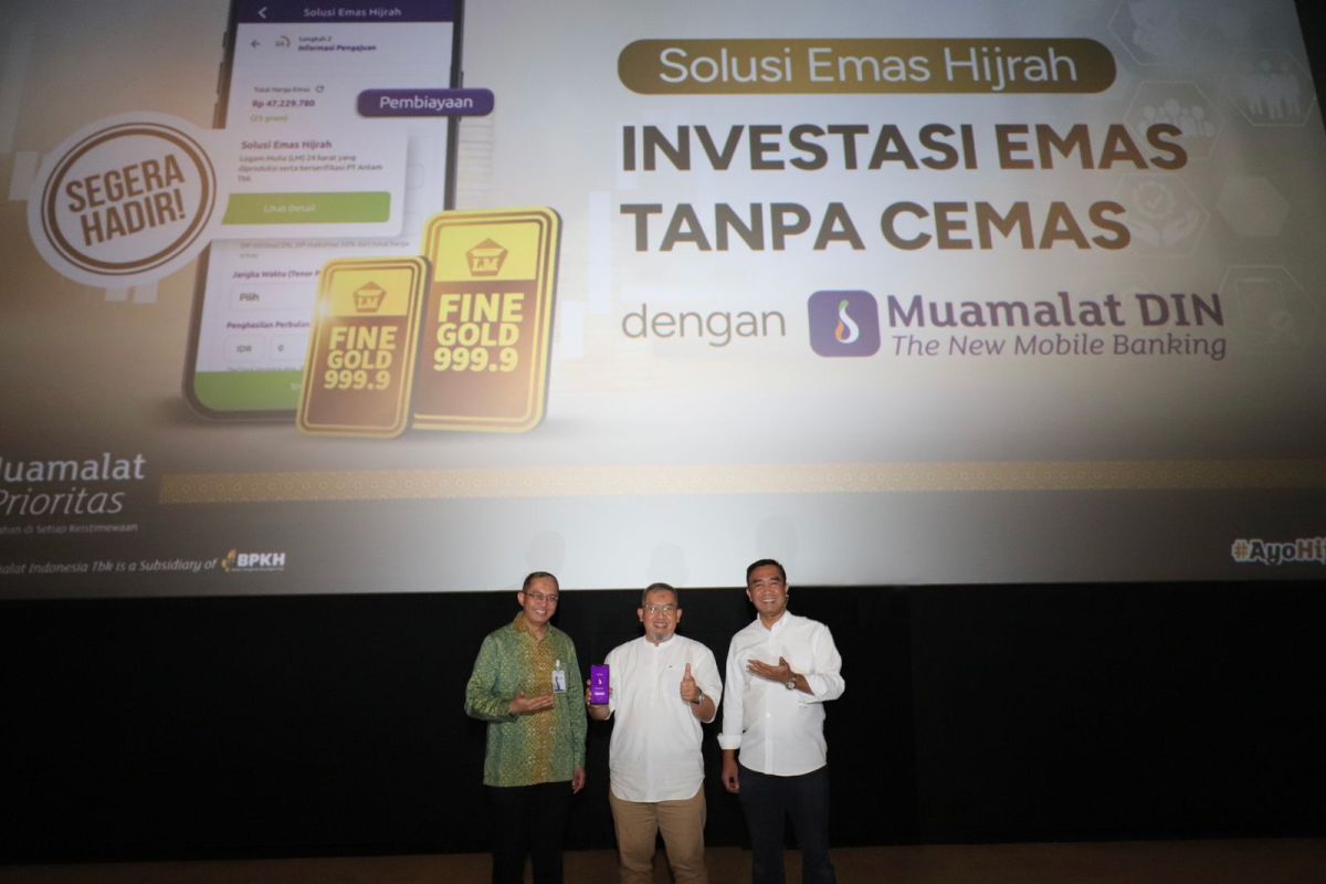 Bank Muamalat permudah akses pembiayaan emas lewat Muamalat DIN