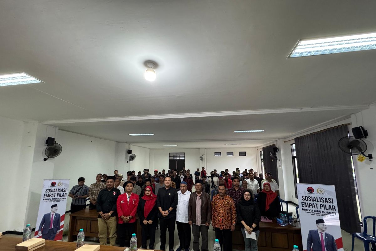 Anggota DPR RI Banyu Biru sosialisasikan empat pilar kebangsaan ke warga Mojokerto