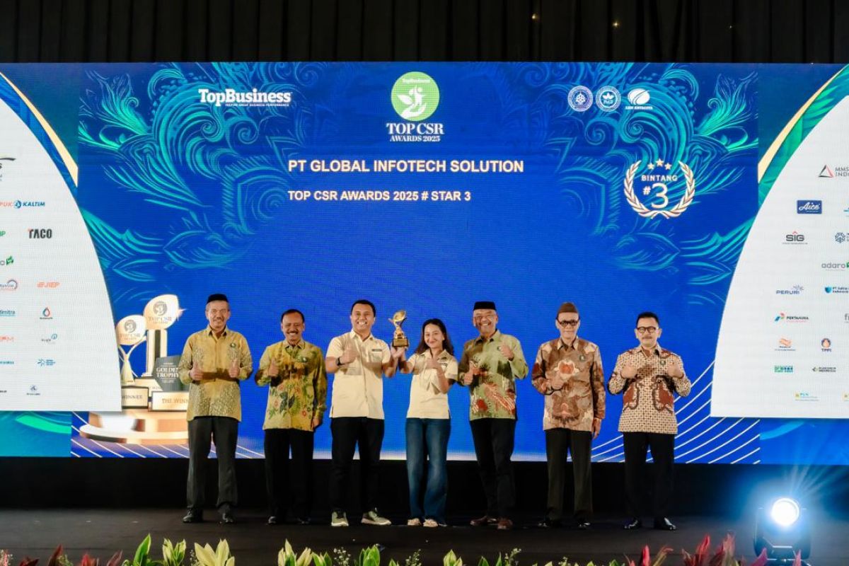 Global Infotech Solution rayakan 10 tahun dengan prestasi Top CSR Award 2025