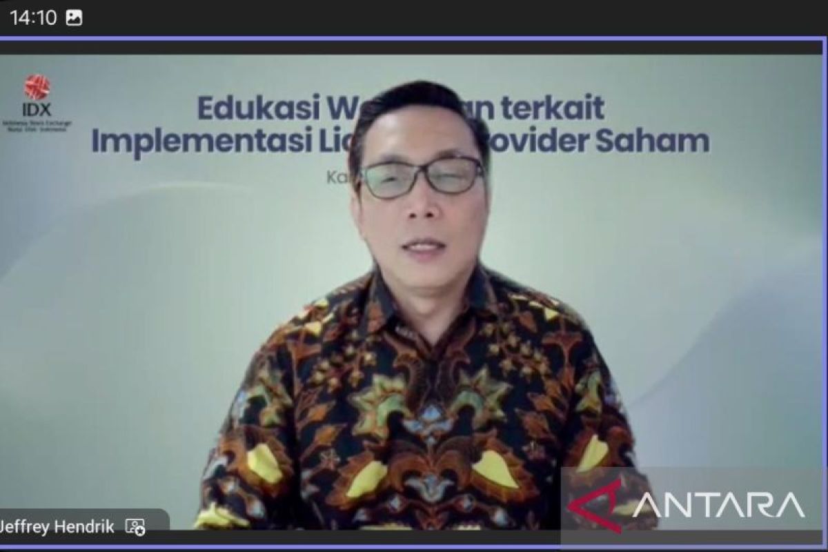 BEI ungkap 13 AB proses jadi "liquidity provider" di pasar saham RI