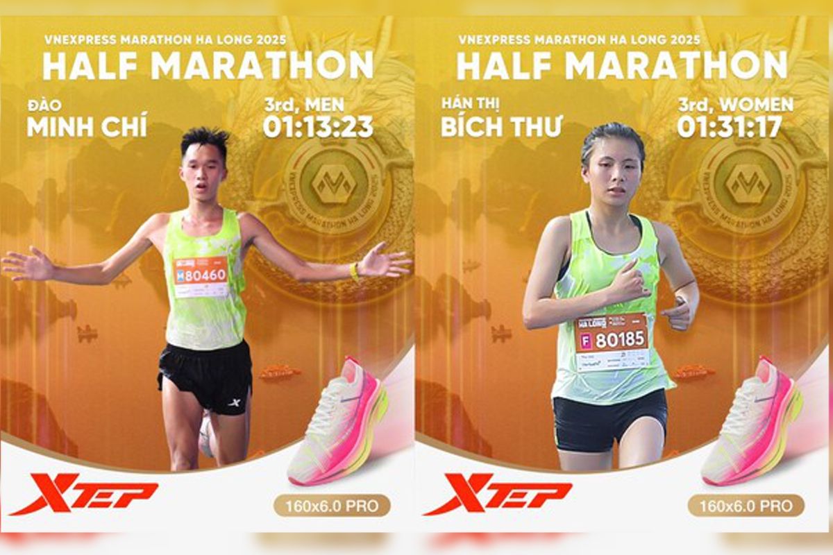 XTEP Sponsors Vietnamese Top Runner Phạm Thị Hồng Lệ to Win VnExpress Marathon Ha Long 2025