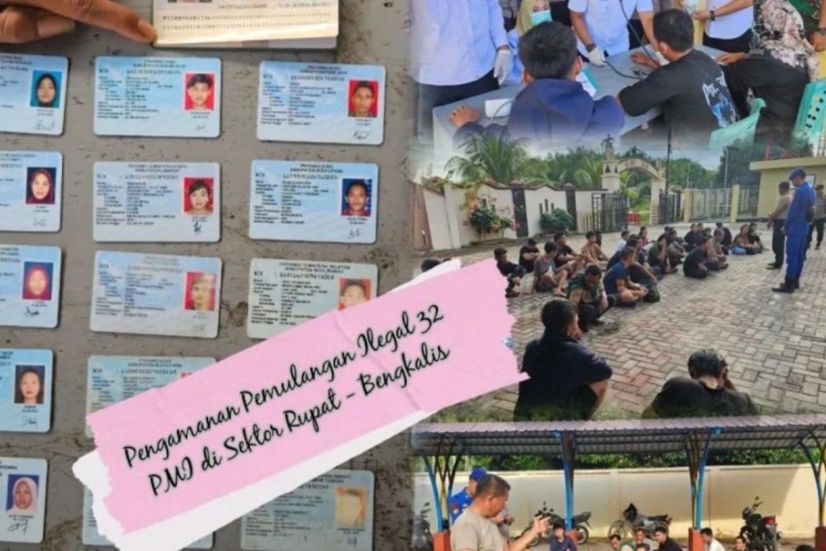 BP3MI Riau amankan 32 PMI ilegal dari usai kapal karam di lautan