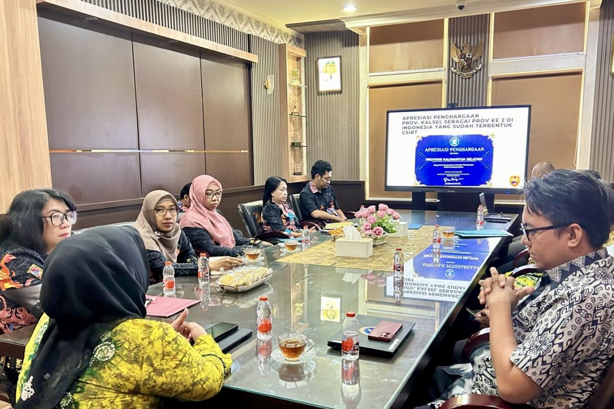 Kalsel jadi provinsi kedua yang dilengkapi CSIRT di seluruh kabupaten/kota