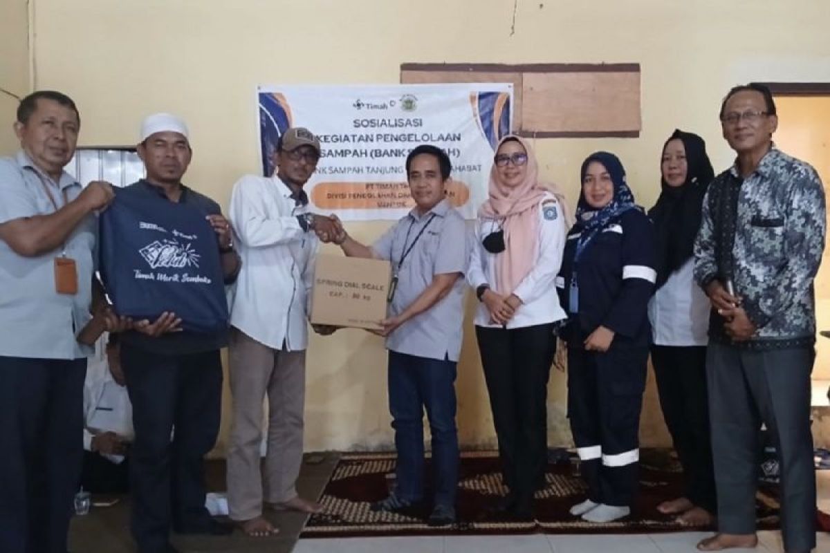 PT Timah bantu Bank Sampah Tanjung kelola sampah jadi produk bernilai ekonomi