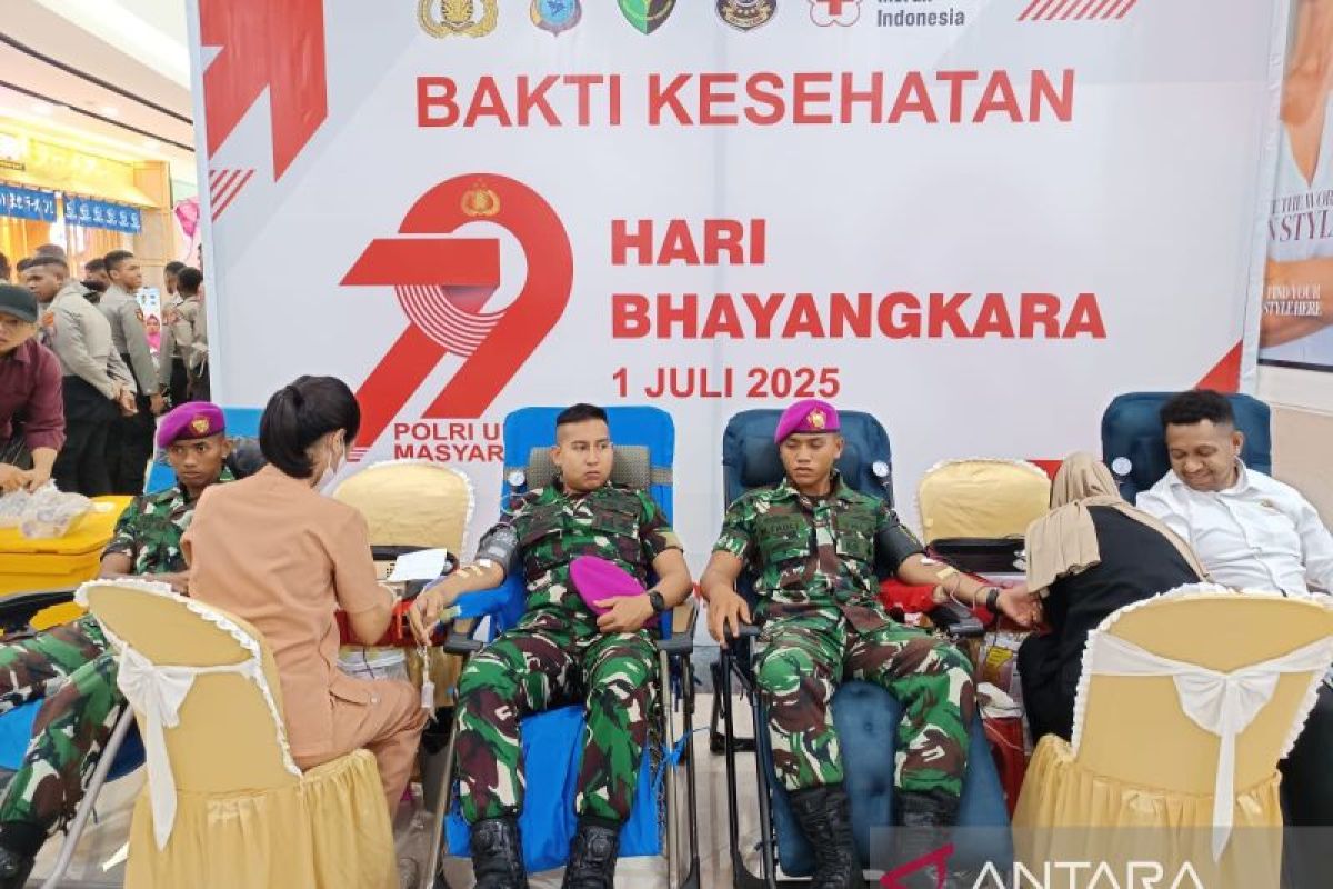 Polda PBD gelar donor darah berkontribusi penuhi kebutuhan