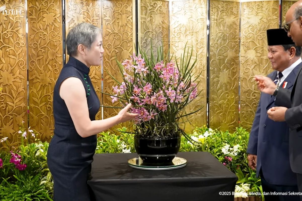 Singapore orchid diplomacy marks tribute to Prabowo's mother