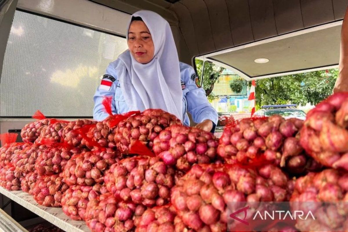 Harga pangan Senin ini, bawang merah Rp40.831/kg dan cabai rawit Rp51.373/kg