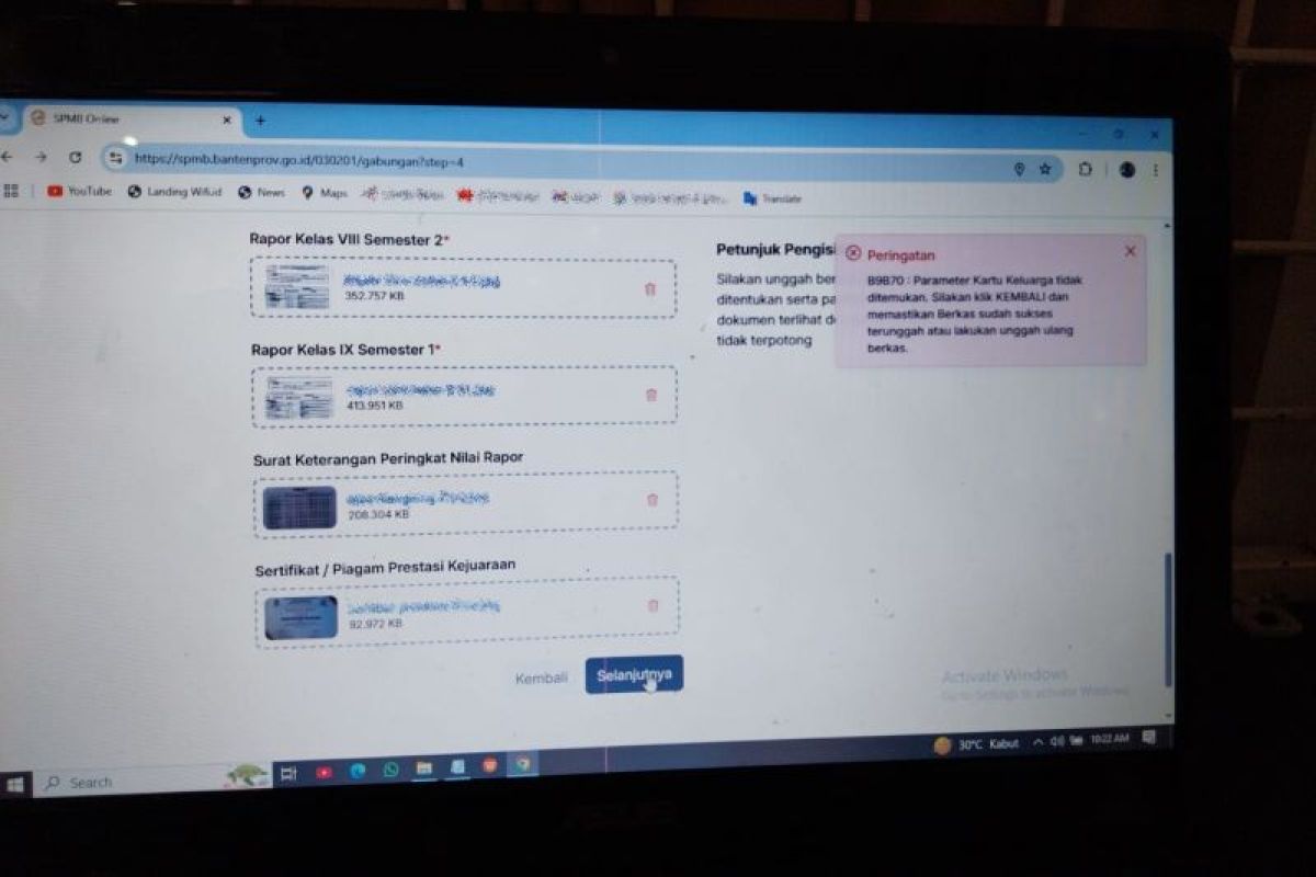 Cerita calon siswa pada hari pertama pendaftaran SPMB di Tangerang