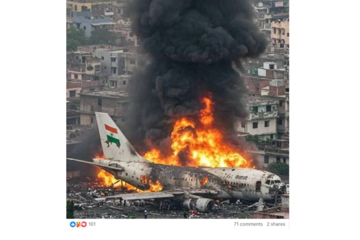 Kapten dilaporkan matikan bahan bakar Air India yang jatuh Juni lalu