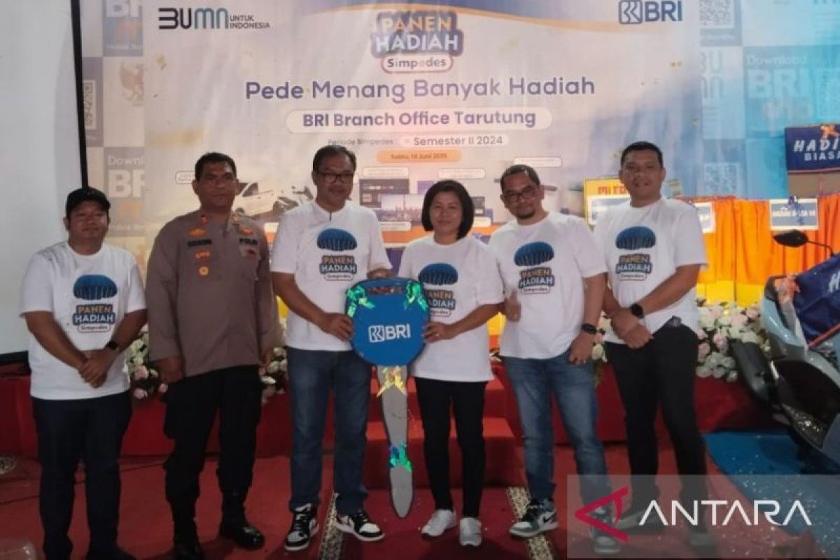 BRI Tarutung tarik undian panen hadiah Simpedes