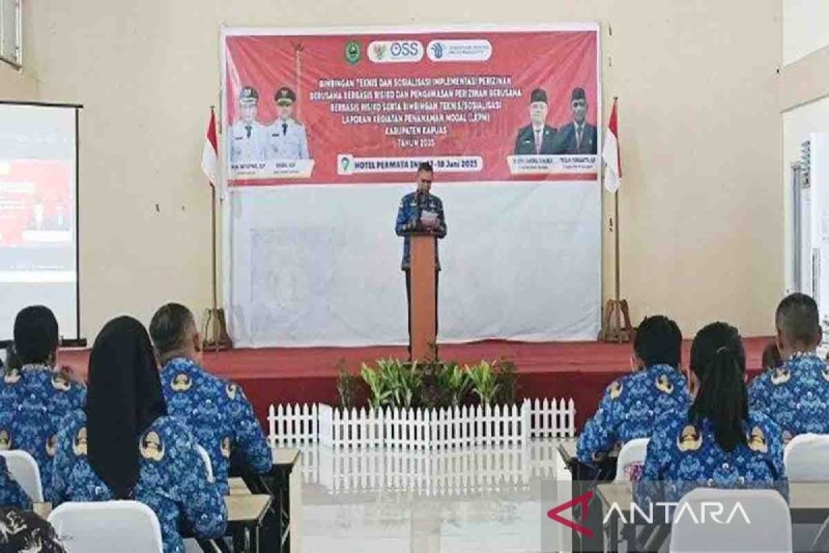 Puluhan pelaku UMKM di Kapuas diberi Bimtek usaha berbasis risiko