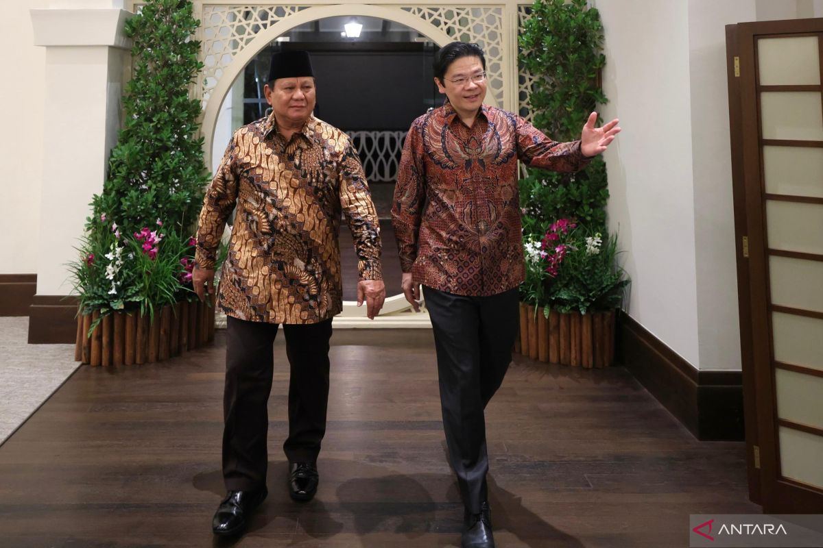 Presiden Prabowo  dijamu PM Wong dalam private dinner