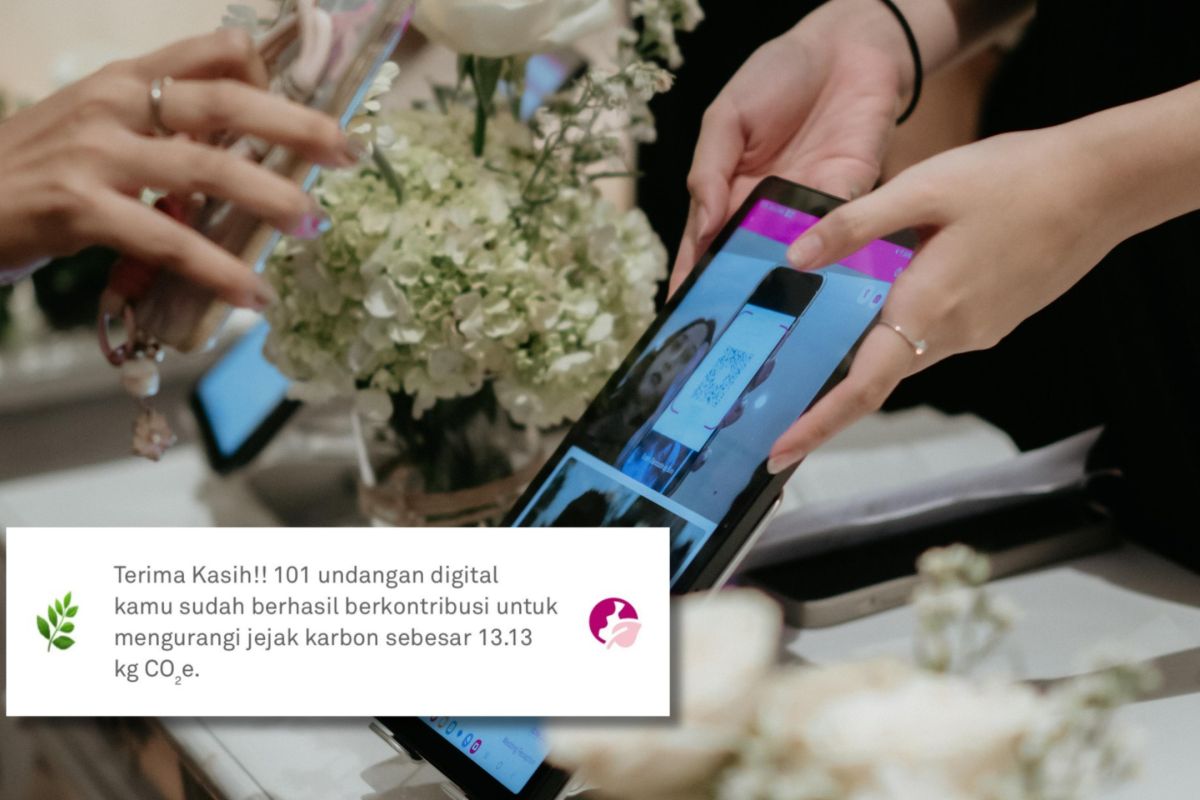 Undangan pernikahan digital bantu mengurangi jejak emisi karbon