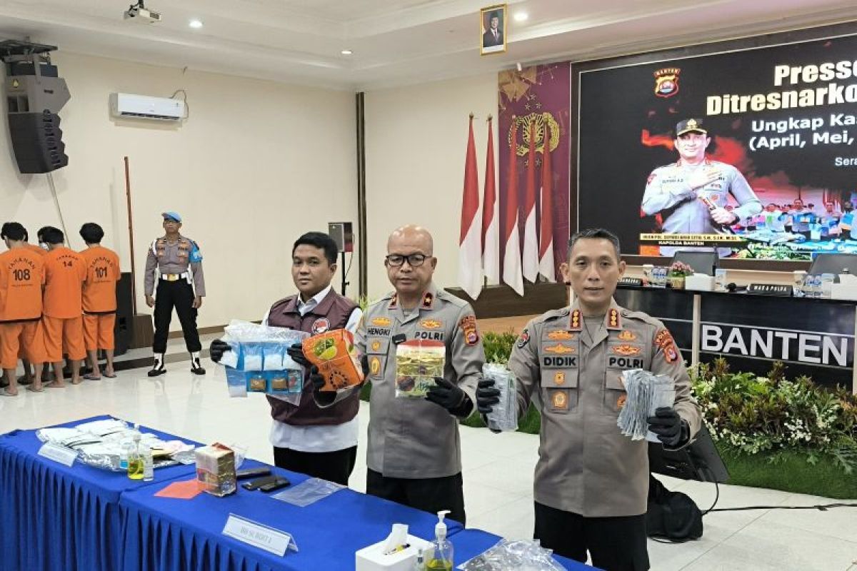 Triwulan II 2025, Polda Banten ungkap 50 kasus narkoba