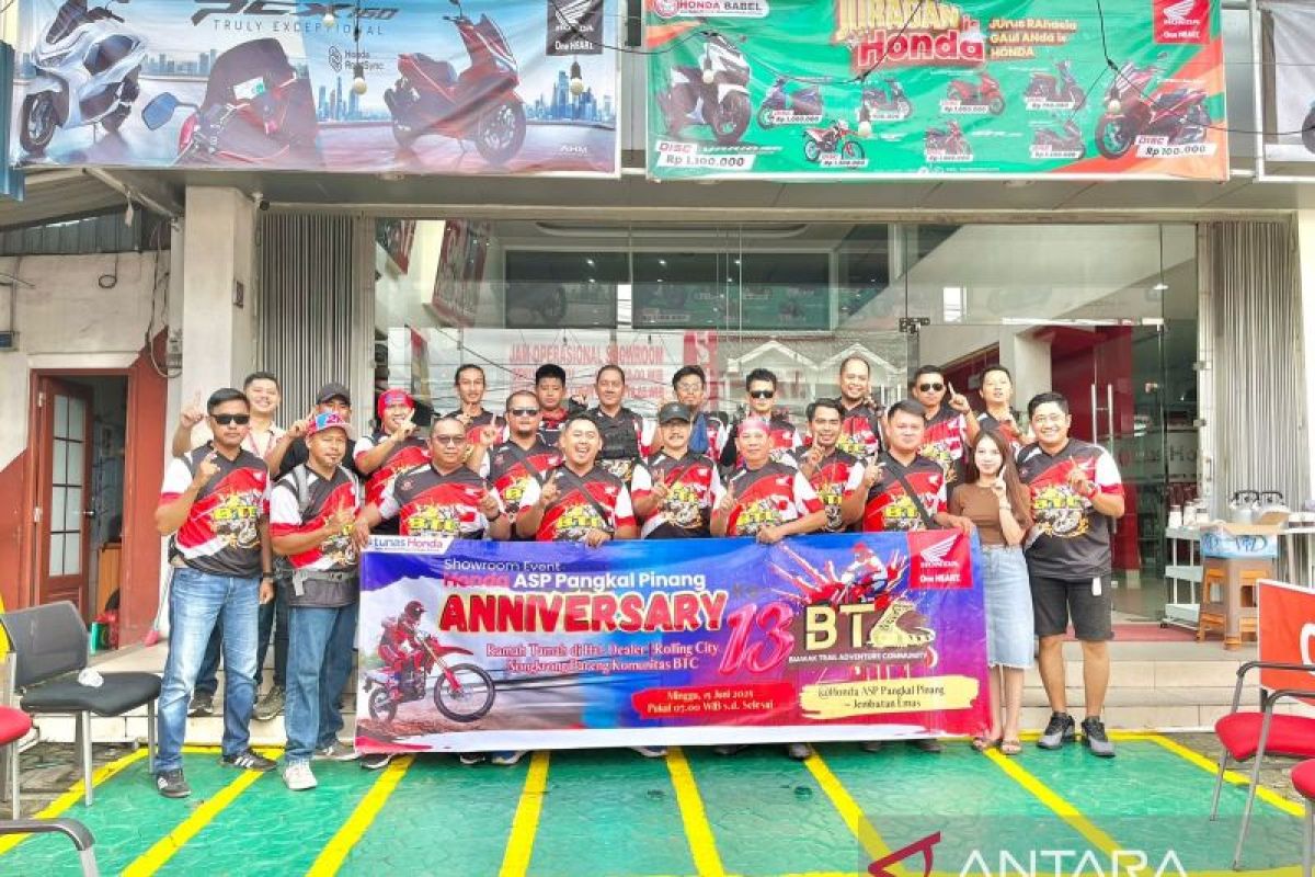 Honda Babel rayakan kebersamaan Biawak Trail Adventure Community (BTC) yang ke-13