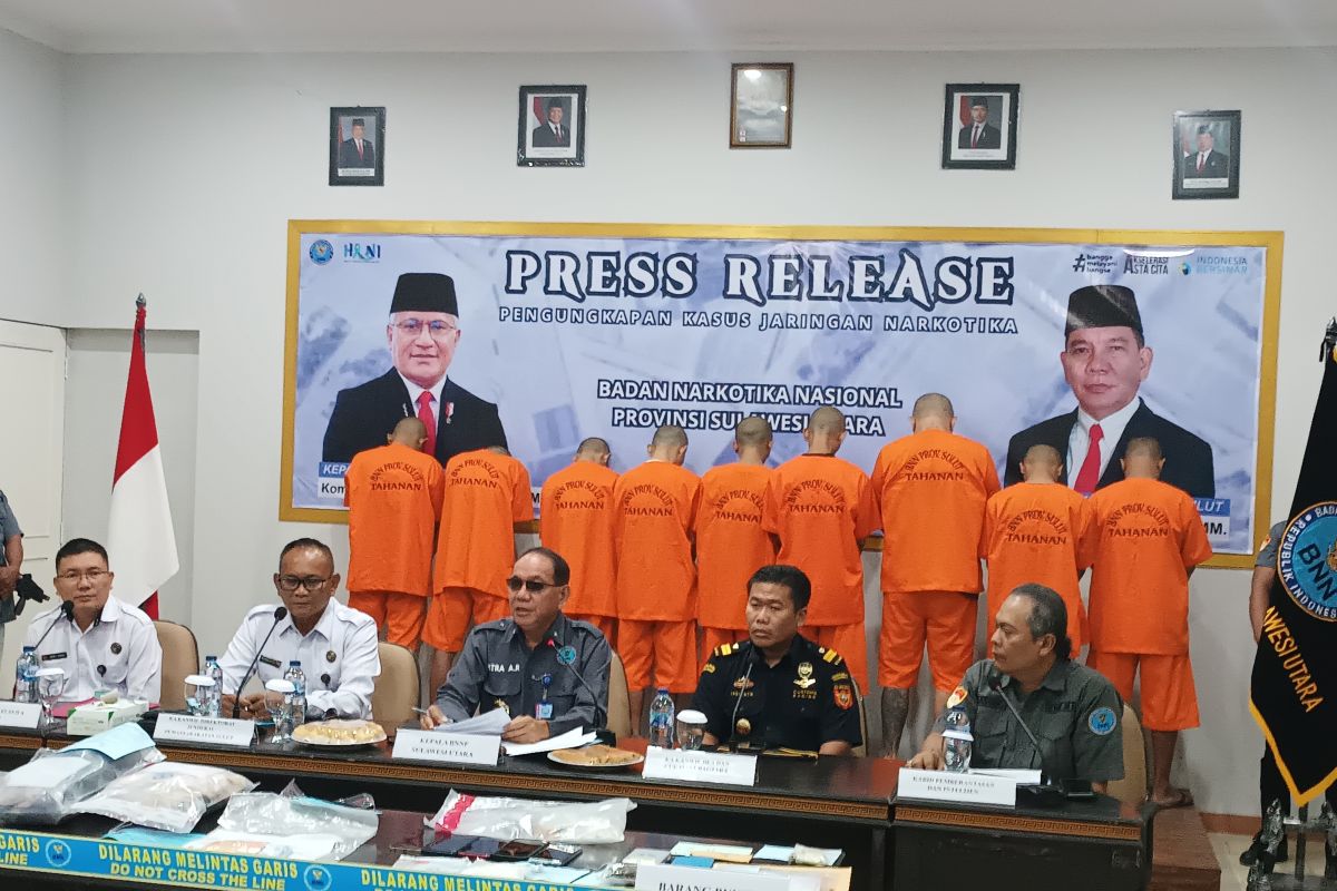 BNNP-Ditjenpas-Bea Cukai Sulut ungkap jaringan penyalahgunaan narkotika