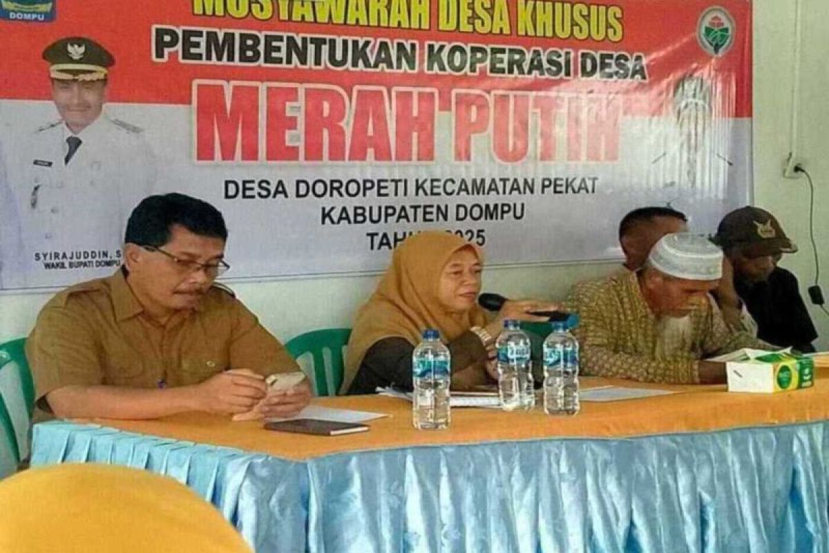 Progres pembentukan Kopdes Merah Putih di Dompu tertinggi di NTB