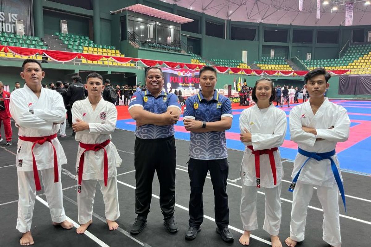 Tim Karateka Polda Kaltara Raih  Perunggu di Piala Kapolri 2025