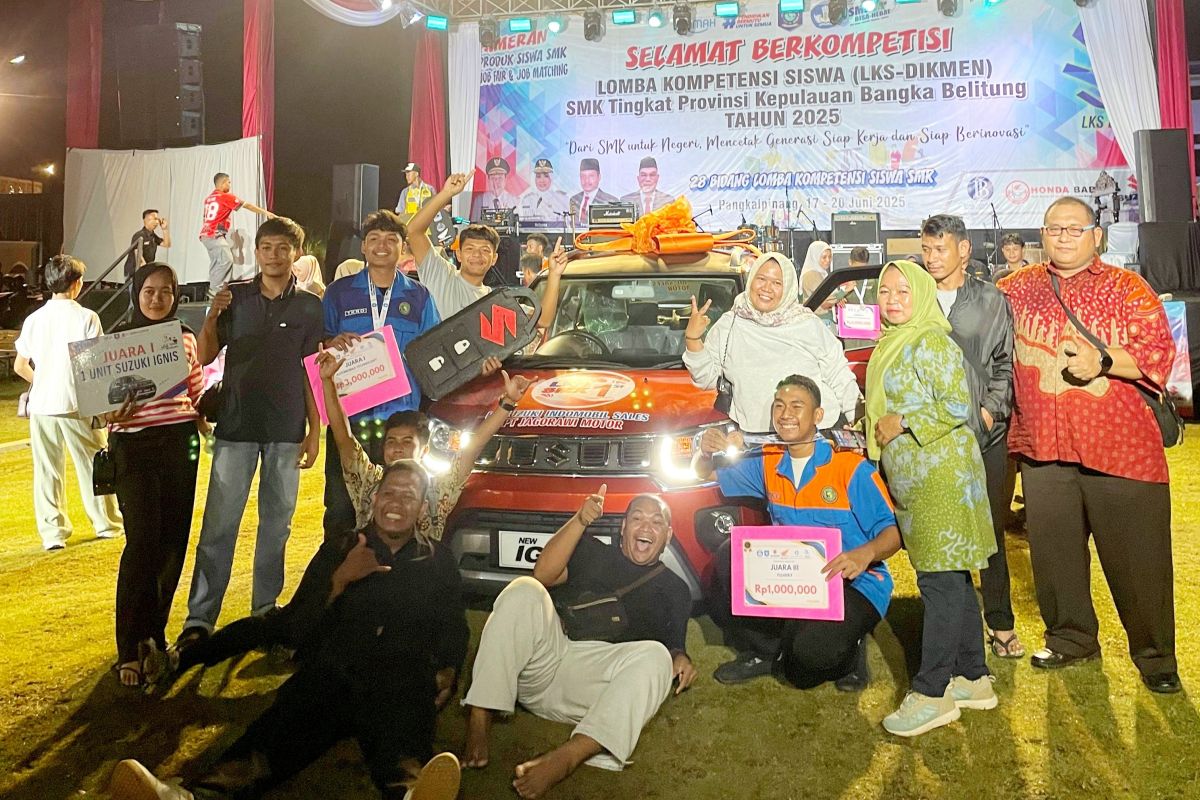 SMKN 2 Belitung juara pertama lomba kompetensi siswa tingkat provinsi