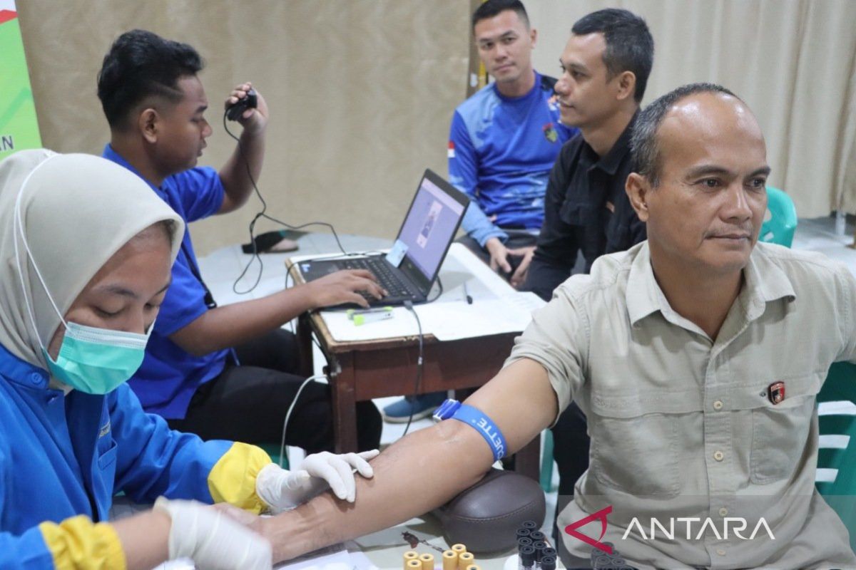 Polres Bangka Tengah gelar pemeriksa kesehatan berkala personel