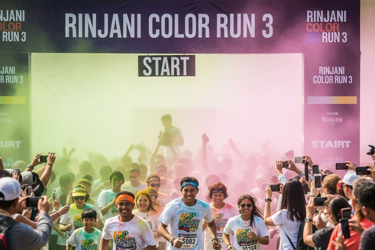 Rinjani Color Run 3 diserbu pelari dan traveler, Antusiasme melejit!