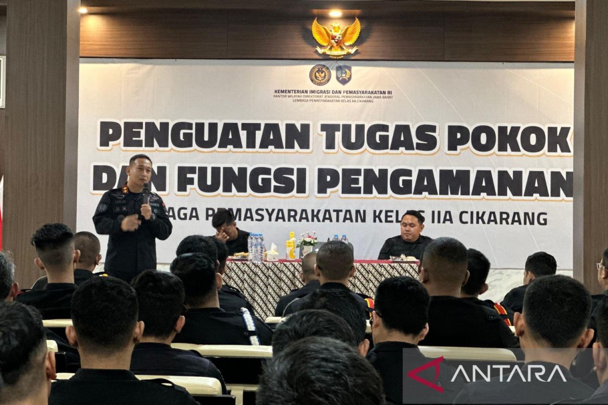 Lapas Cikarang Bekasi gelar penguatan tugas pengamanan