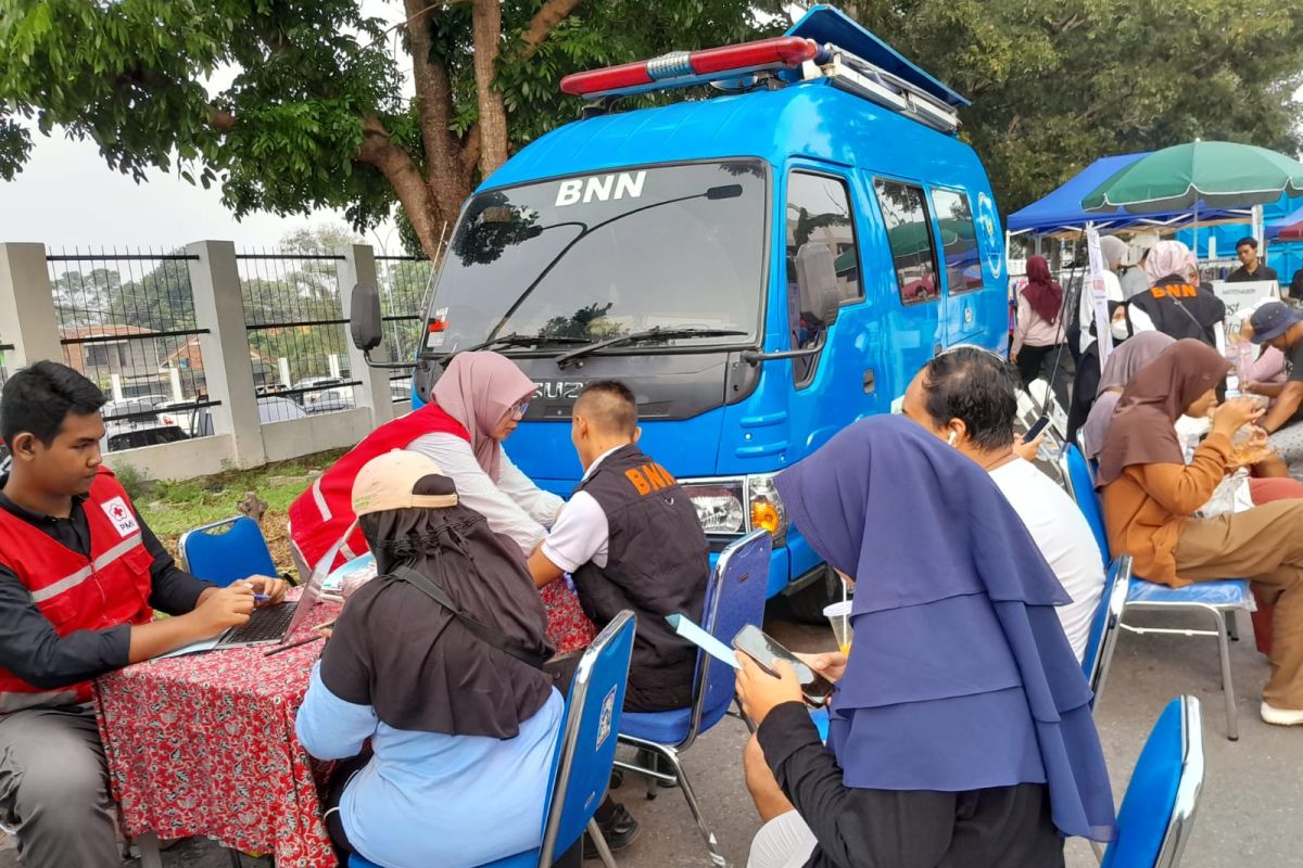 BNNK Sleman selenggarakan aksi donor darah dan deklarasi antinarkoba