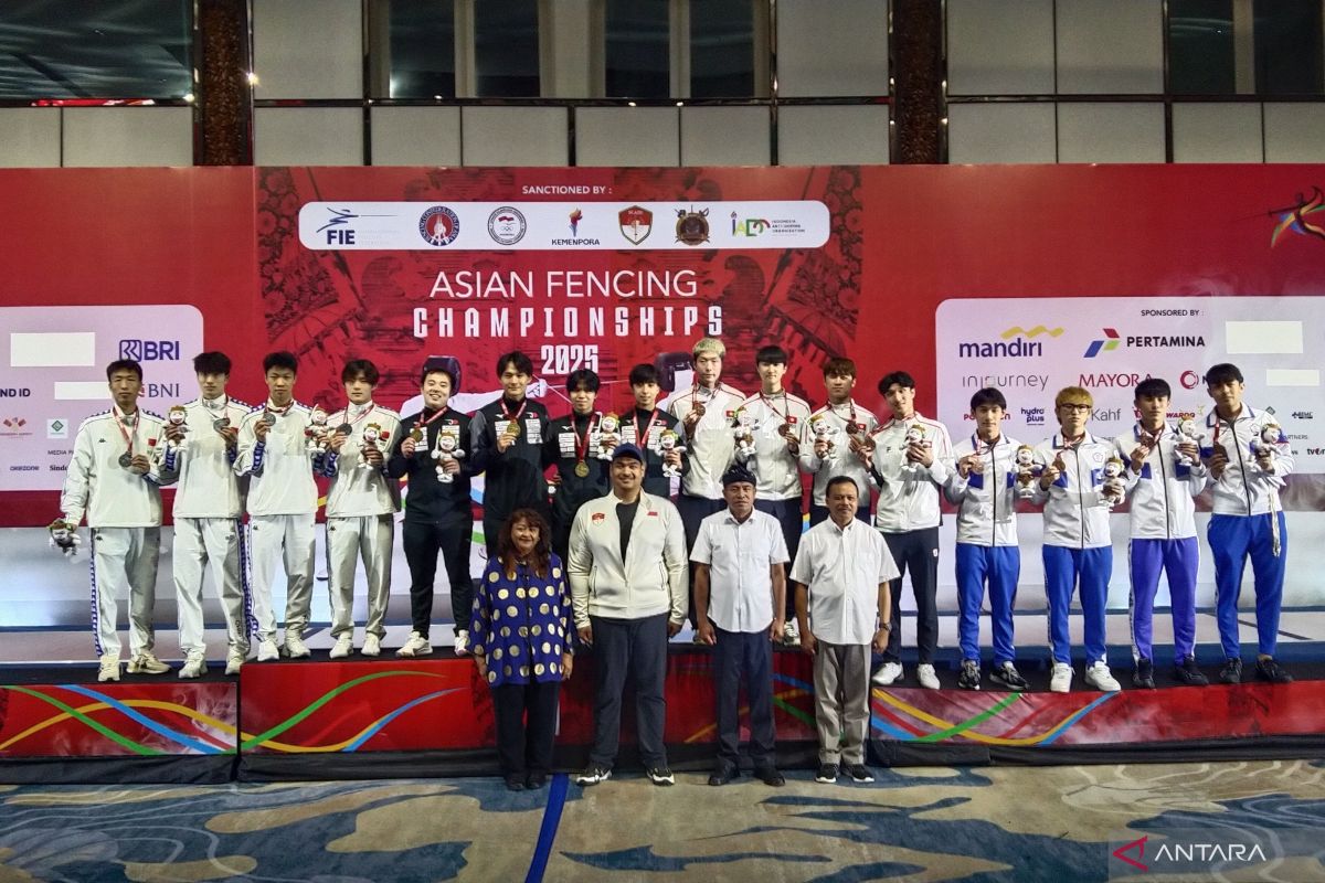 Jepang juara umum Anggar Asia 2025 di Bali