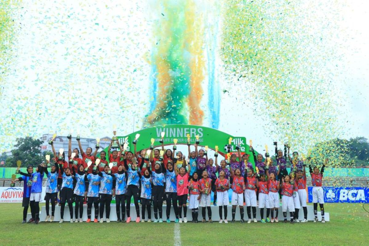 SD Kanisius Duwet dan SDN Ungaran 1 juara MilkLife Soccer Challenge-Yogyakarta 2025