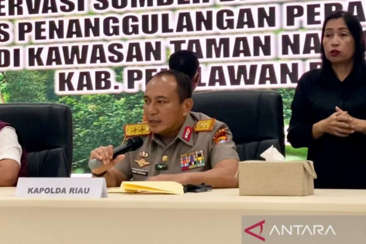 Polda Riau amankan tokoh adat jual lahan di kawasan TN Tesso Nillo
