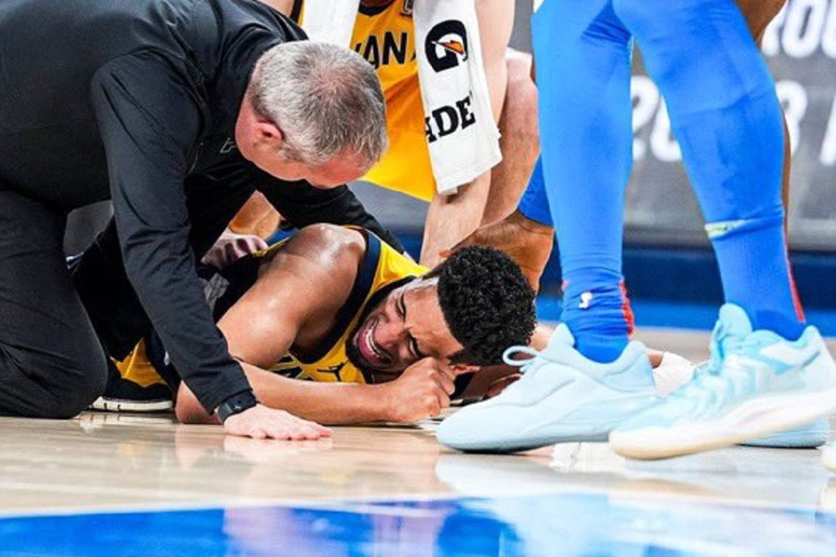 Pebasket Indiana Tyrese Haliburton cedera, harus keluar di kuarter pertama Gim 7 final NBA