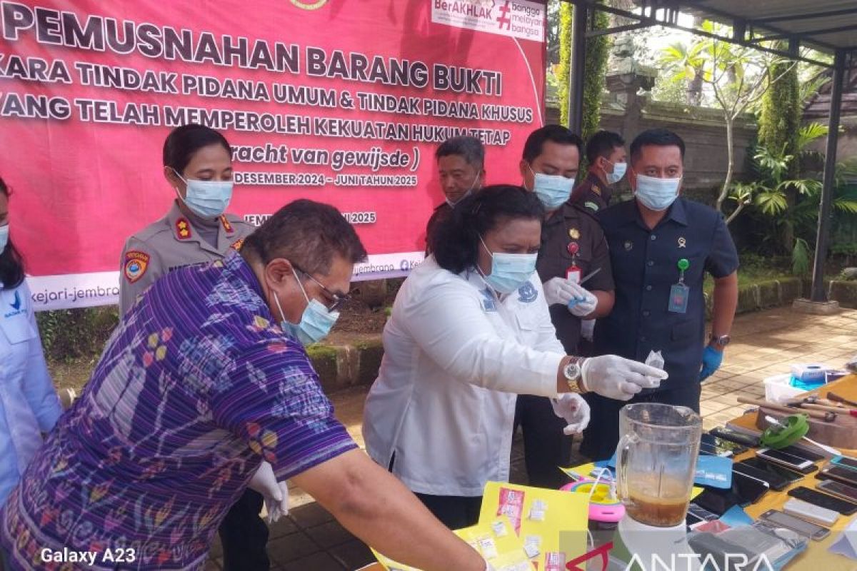 Kejari Jembrana sebut jumlah barang bukti sabu terus naik